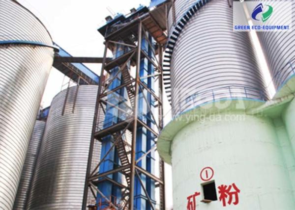 130m High Strength Steel Rubber Belt Bucket Elevator For Ore Coal