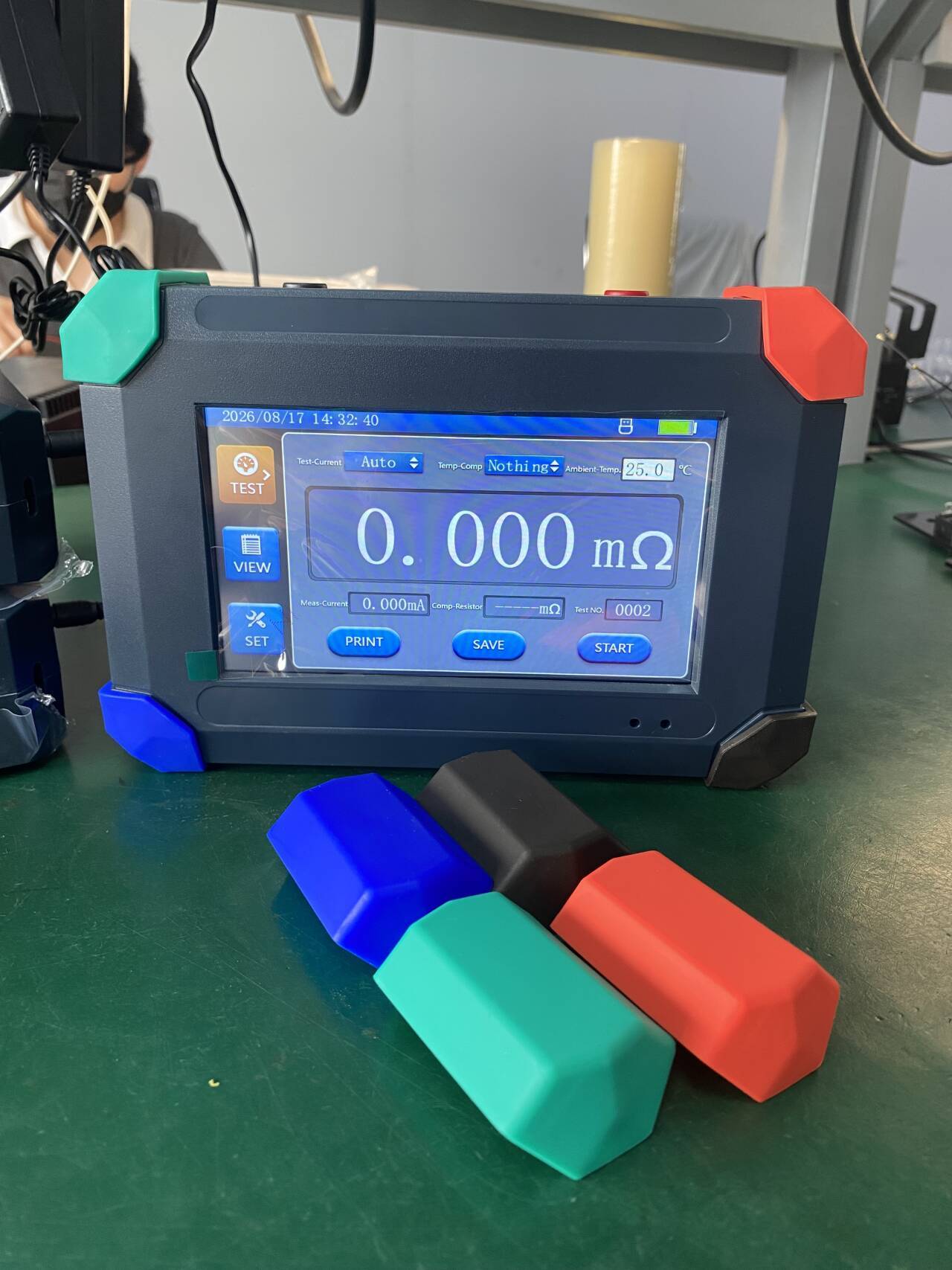 Handheld DC Resistance Tester with 0.2% Accuracy Multi-range Current Output and Auto-Ranging Measurement