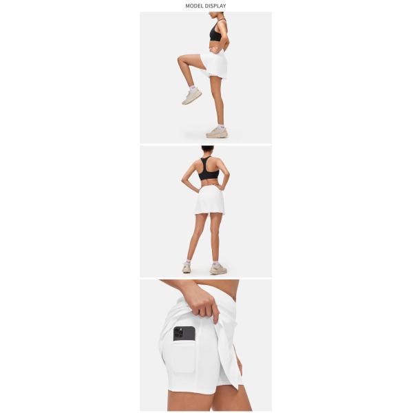 Quick Dry Active Yoga Shorts Breathable Tennis Womens Workout Skirt