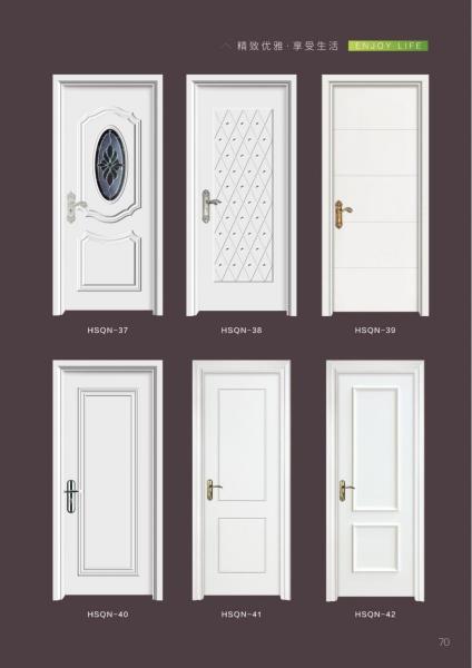 Termite Proof WPC Bedroom Doors WPC Solid Door With Customizable Handle