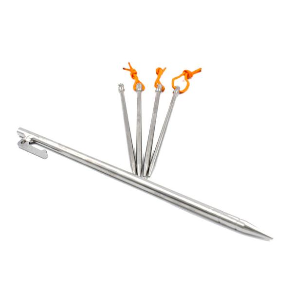 200mm 220mm 260mm Titanium Tent Stake Titanium Shepherd Hook Stakes