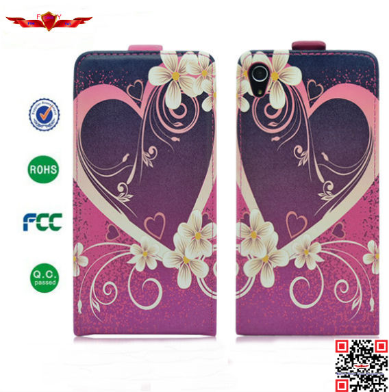 Hot Selling 100% Qualify PU Flip Leather Cover Cases For Sony Xperia Z2