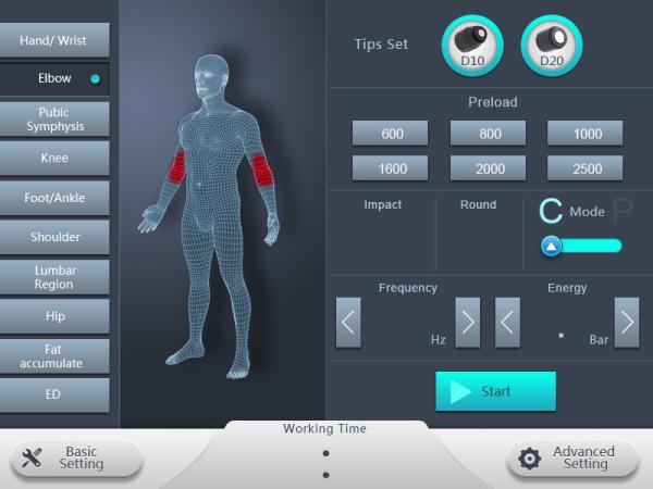 Dual Wave Air Pressure Therapy Machine Shockwave Cellulite
