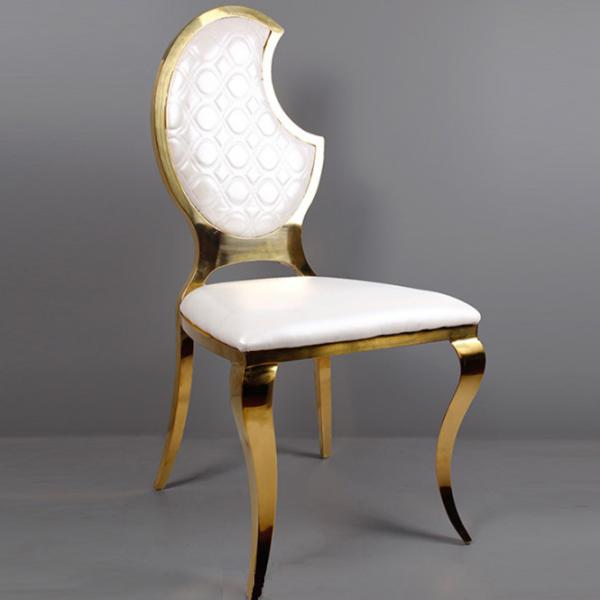 Wedding Party Event Golden Stainless Steel frame Wedding Chair Dining chair