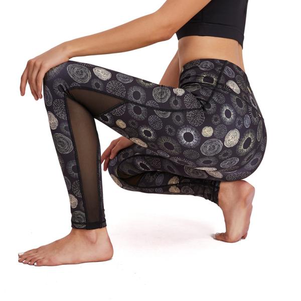 Breathable йога полиэстера задыхается гетры женщин спортзала спорта