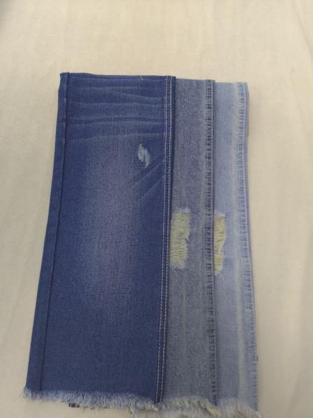 Tejido vaquero de algodón poliéster azul cielo de 12.6 oz, 7x7, 180cm