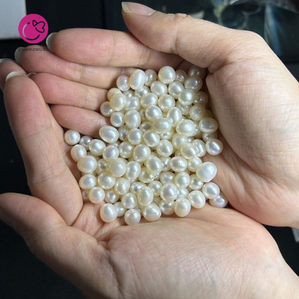 High Luster Loose Baroque Pearls White Freshwater Pearl Natural Real Beads From China
