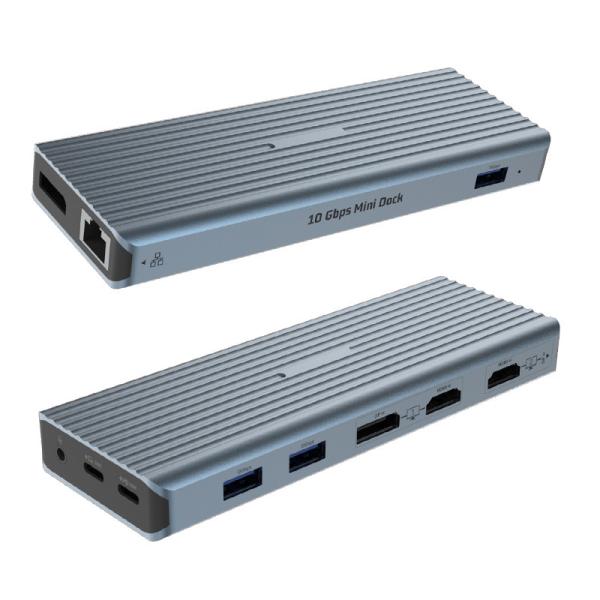 11-в-1 многофункциональная USB-C док-станция USB 3.0 Type C игровой аудиоредактор RJ45 HDMI