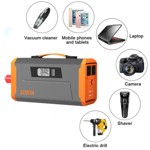 Portable 12V 220V Ac to Dc 1000W Power Converter with 9.09A 110V / 4.54A 220V Output Current and Pure Sine Wave Output