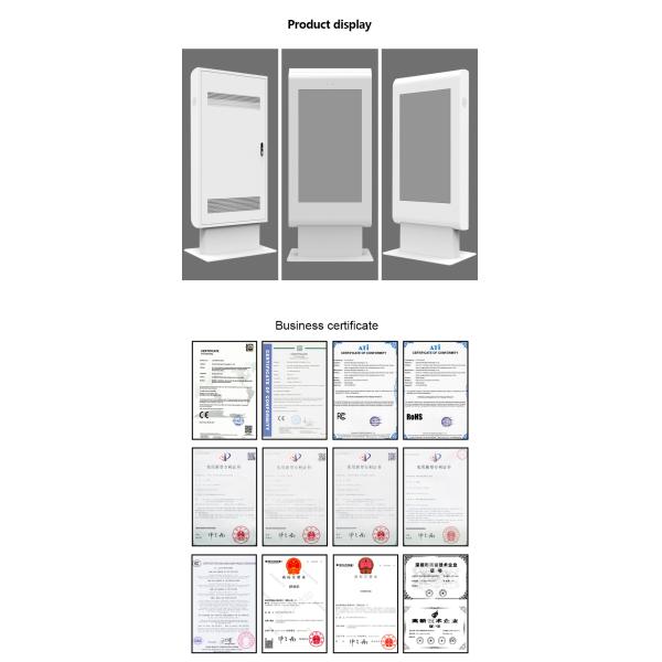 Pulgada Digital al aire libre de IP56 1920x1080P 65 que hace publicidad de la exhibición