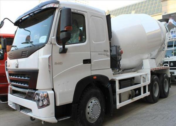 Truck Mounted Concrete Mixer A7 10CBM 371HP LHD 6X4 Drive Euro 2
