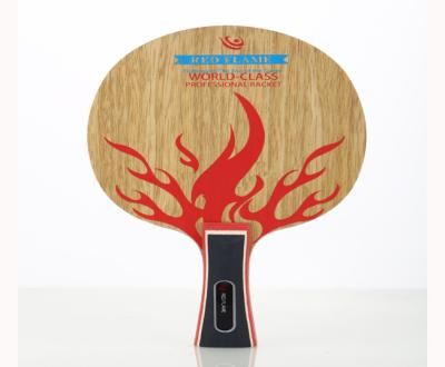 Lâmina vermelha personalizada da chama do bastão do tênis de mesa para paixão ardente