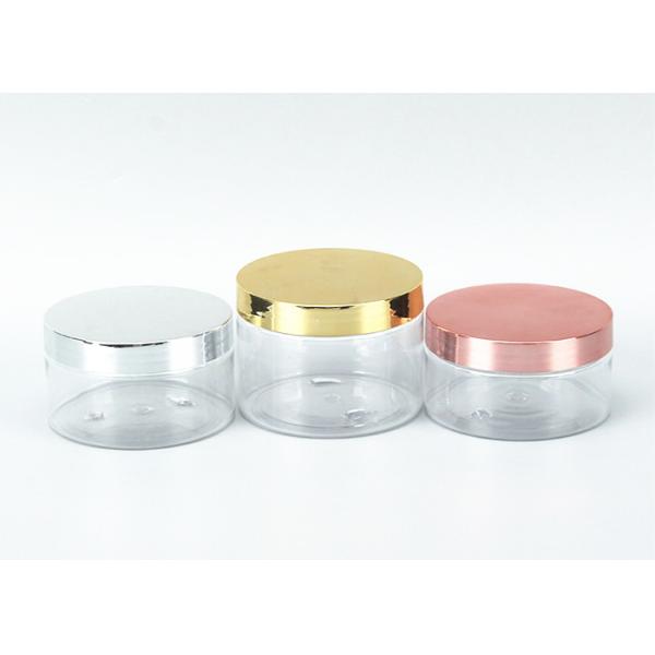 Plastic Packaging Jars with Plastic Lid Food Grade Jelly Jar Eco Friendly Wide Mouth Clear White Black Plastic Pet Jar