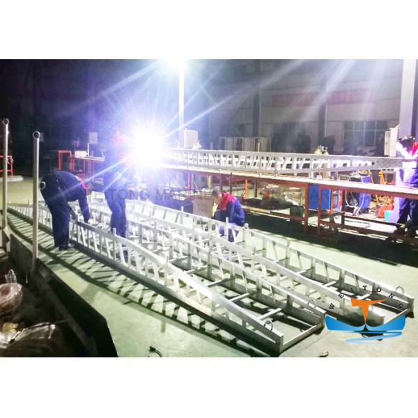 Steel Aluminium Gangway Ladder , Wharf Ladder Aluminium Customized Size Shore Gangway