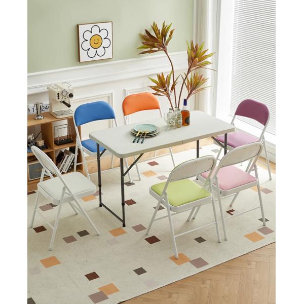 0.5cm Cushion Waterproof Fabric Outdoor Folding Garden Chairs 3.8KG