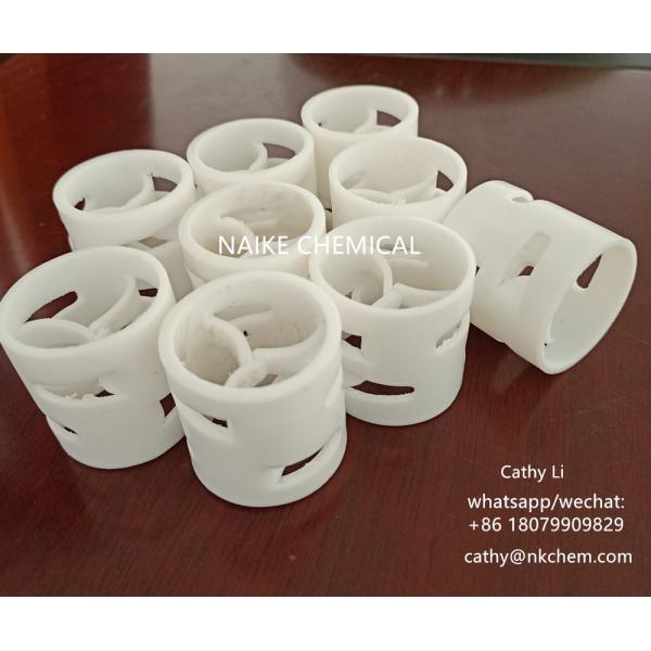 PTFE Pall Packing Ring 50mm Adequado para aplicação de temperatura na torre
