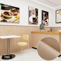 Autocollant murale en PVC brun en bois résistant à l'eau Tapis peint en bois léger