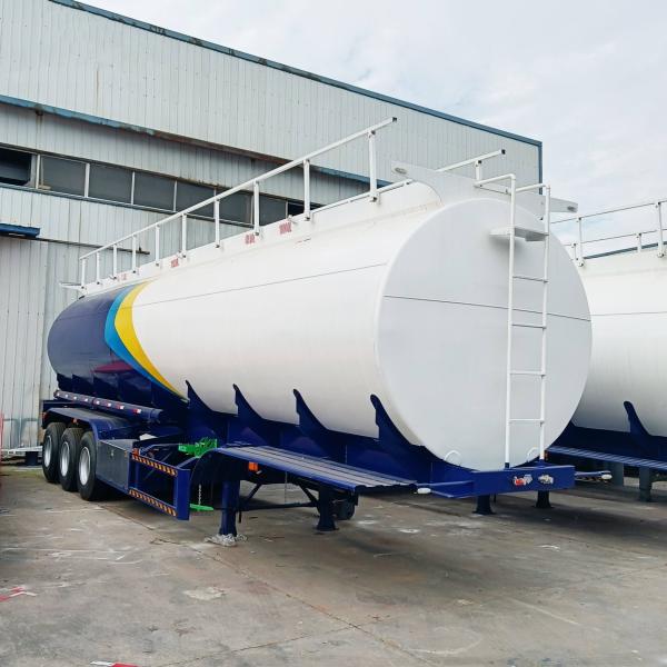 3axles 60m3 Fuel Tank Truck for Oil Tanker Trailers Trucks and 7000-8000mm Wheel Base
