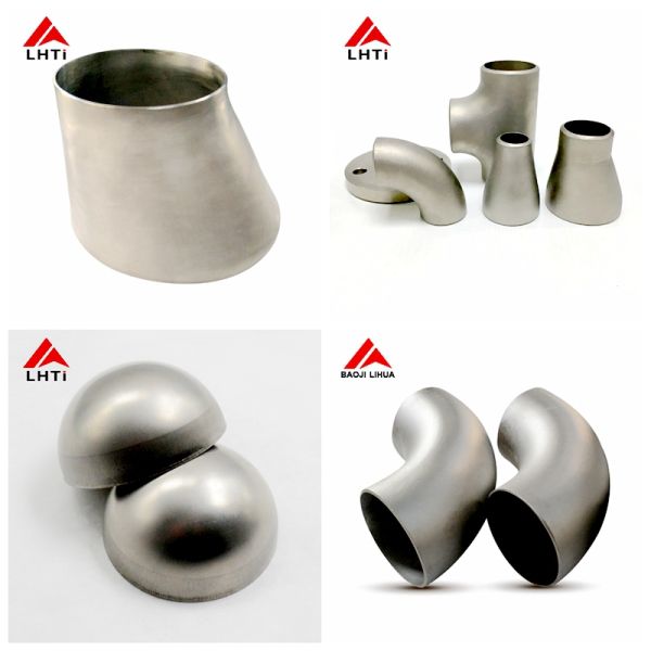 Industrial Titanium Elbow , 45 90 Degree Long Radius Elbow Gr1 Gr2 Anti Rust
