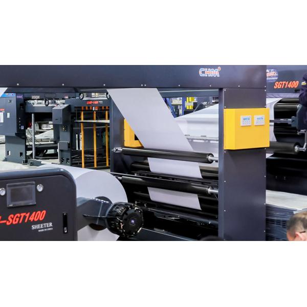 Machine de découpe de papier Impression Auto-épissage & Changement de palette & Positionnement de couteau de refente