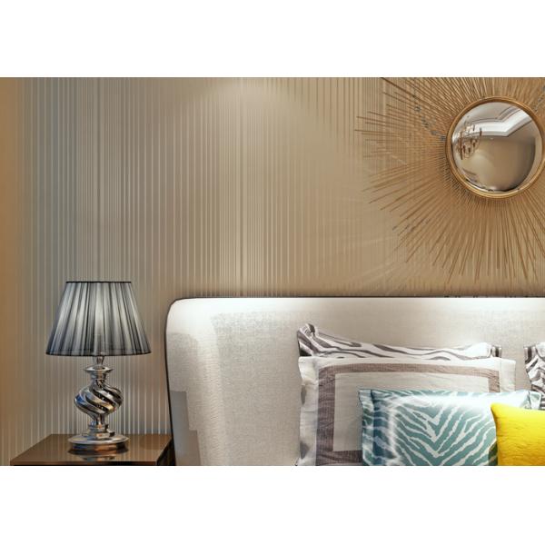 High End Striped Removable Luxury Modern Wallpaper For Living Room , Non Woven Paper