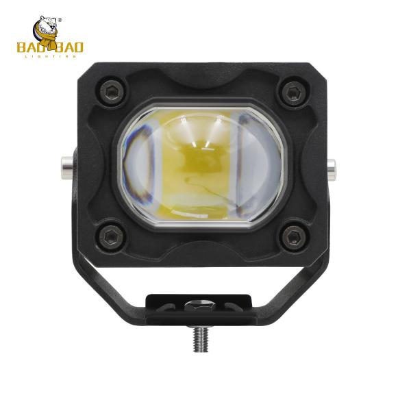 60W 80V Metal Branco Amarelo Dupla Cor Peças de Reposição de Motocicleta Luz LED