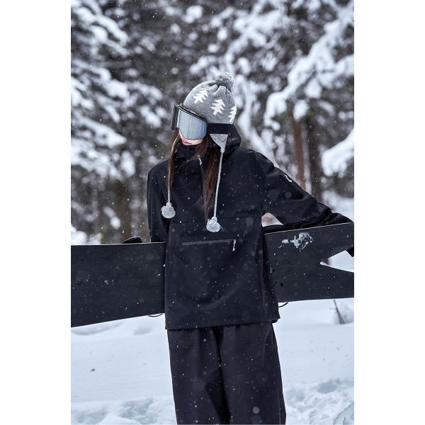 Custom OEM 3L Waterproof Windproof Snowboard Ski Hoodie Winter Couple Ski Jacket