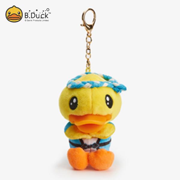 Cute Duck Cotton Plush Toys Keychain For Collection OEM ODM