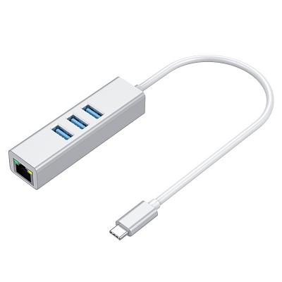 3 type d'USB des ports 3,0 adaptateurs de C au gigabit RJ45 LAN Adapter d'Ethernet