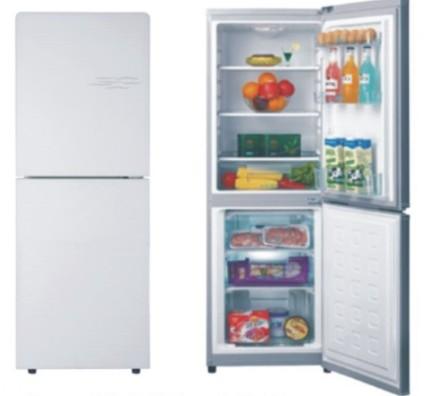 268L DC upright solar fridge freezer AC/DC compressor fridge ( upright double door 98L-518L)