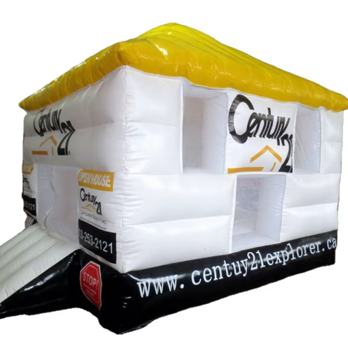 Custom Inflatable Real Estate Promotion House Display with Printed Branding Panels