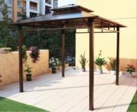 Perfil de alumínio Pavilhão Hard Top Canopy 0,5 Roteador de telhado de metal Gazebo