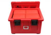 Bac de transport alimentaire isotherme rectangulaire 13 kg, isotherme en polyéthylène, pour aliments chauds
