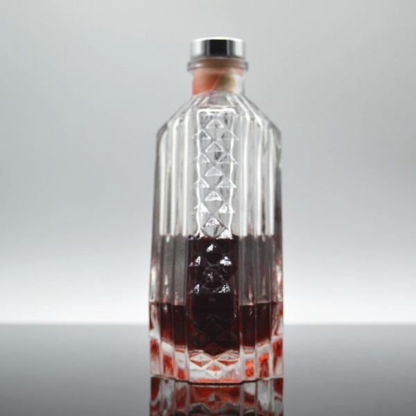 Whisky 700ml Black Alcohol UV Champagne Bottle Frosted Roller Empty Bottles 500ml 1000ml
