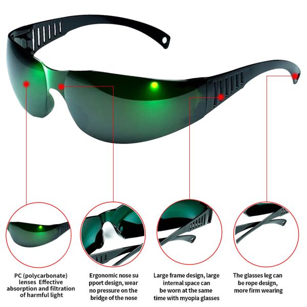 CE Industrial OD5 OD7 808 CO2 Ipl Diode Fiber Cutting Popular Goggle Anti Fog Safety Glasses Laser New Goggles Protective