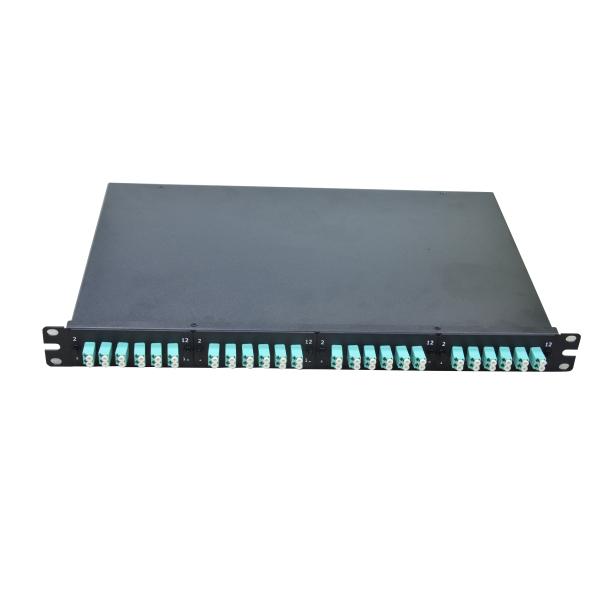 24/48 Port Metal Fiber Optic Patch Panel with SC/LC/FC Connectors for Data Center Fiber Distribution