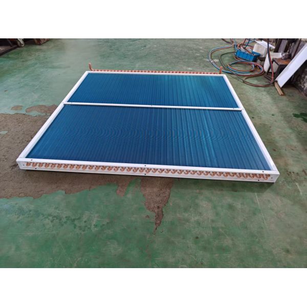 Customised Industrial High Efficiency Aluminum Copper Tube Heat Exchangers Heat Transfer Evaporators Finned Refrigeration