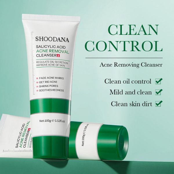 Private Label Vegan Herbal Cream Oil Free Facial Cleanser Anti-Acne Organic Amino Acid for All Skin