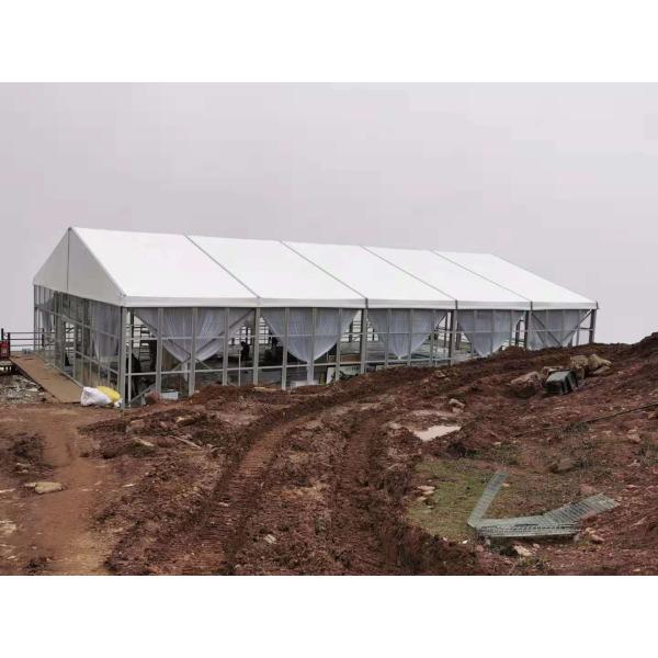 20*50m Aluminum Party Tent Metal Frame Polyvinyl Chloride A Shape Marquee