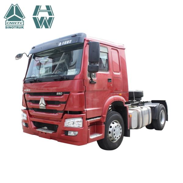 Howo sinotruk 4x2 LHD 450hp new heavy duty chinese trucks tractor head cargo truck trailer with 10 wheels tractors