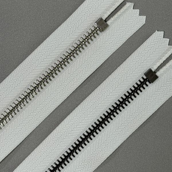 #5 Euro Teeth Metal Zipper High Lateral Pull Strength Luxury Apparel Accessories