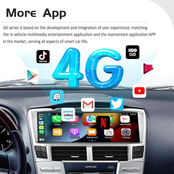 12.3 дюймовый Android Head Unit Для Lexus RX330 2002-2007 Мультимедийный проигрыватель Авто стерео GPS навигация беспроводная Carplay