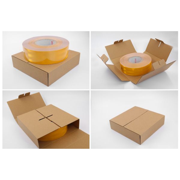 10 Years Service Life Red & White Conspicuity Tape with Micro Prismatic Reflective Technology for Vehicles