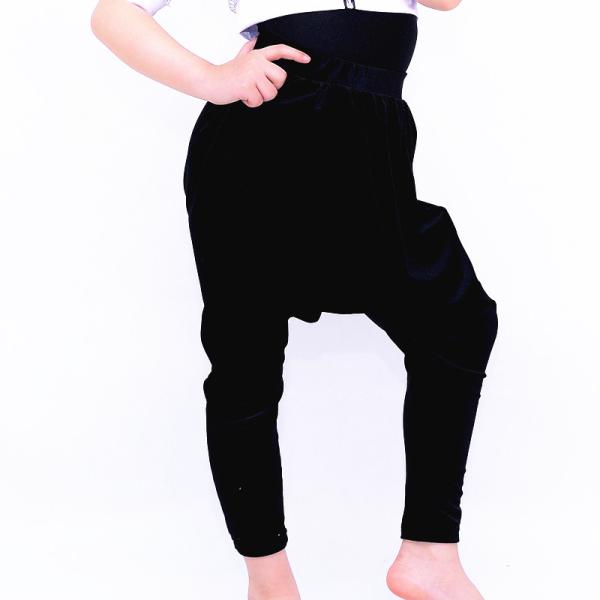 Spandex Hip Hop Dance Costumes Velvet Girls Harem Pants For Street Performance