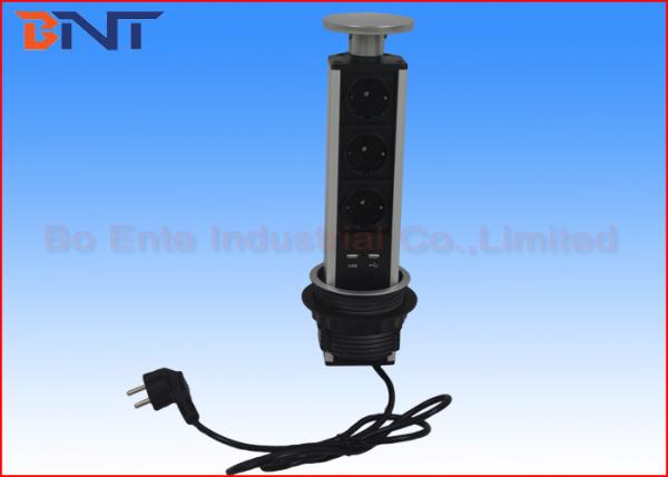 Kitchen Worktop Pop Up Counter Outlet , Exquisite Pop Up Worktop Socket