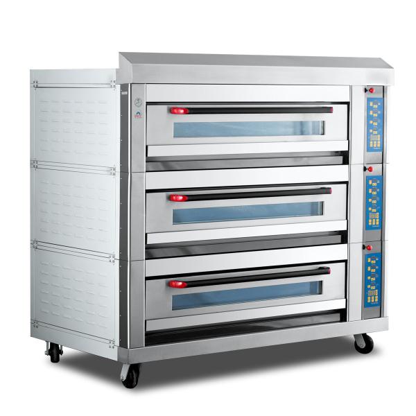 Bandejas de cozimento 380V 50Hz 19.8KW da plataforma 6 do forno 3 da pizza elétrica