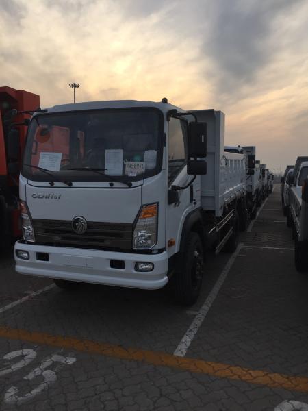 Single Cabin Sinotruk 3T 4x2 Light Dump Truck With Cargo Box White Color