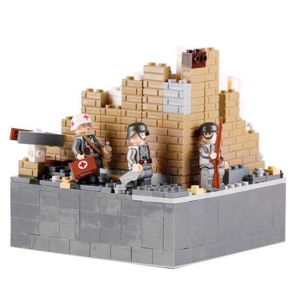Bricks WW2 military building blocks German soldier medical army weapon guns set figures accessories toys