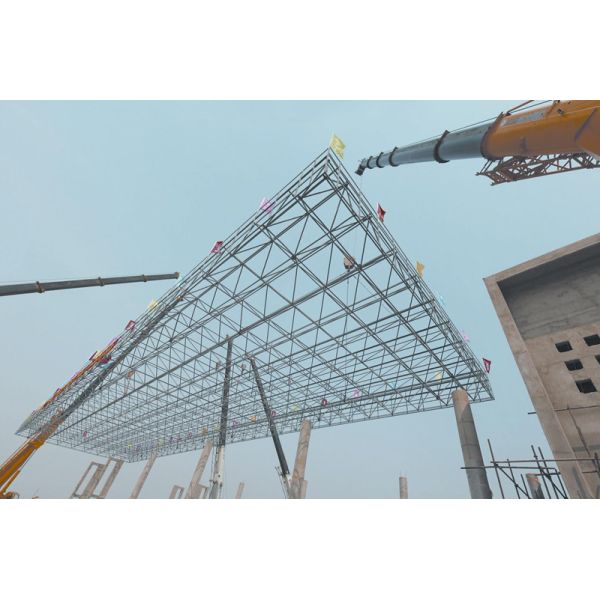 Large Span Steel Structure Stadium Rustproof High Strength Steel Space Frame Structure