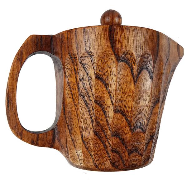 Multifunctional Wooden Drinking Cups , Handmade Wooden Cups Carefully Crafted